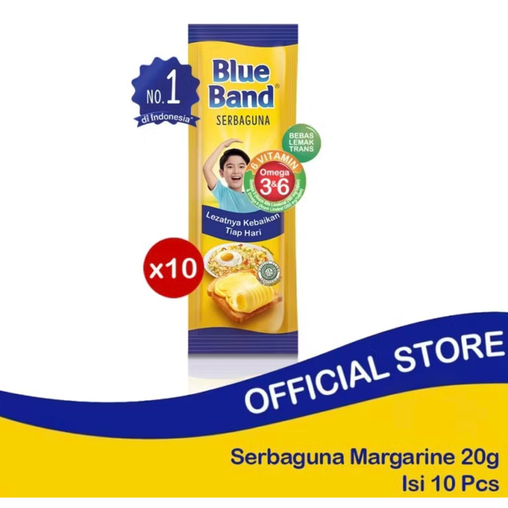 BLUEBAND SEBRAGUNA KEMASAN SACHET 20GR [DAPAT 12 SACHET]
