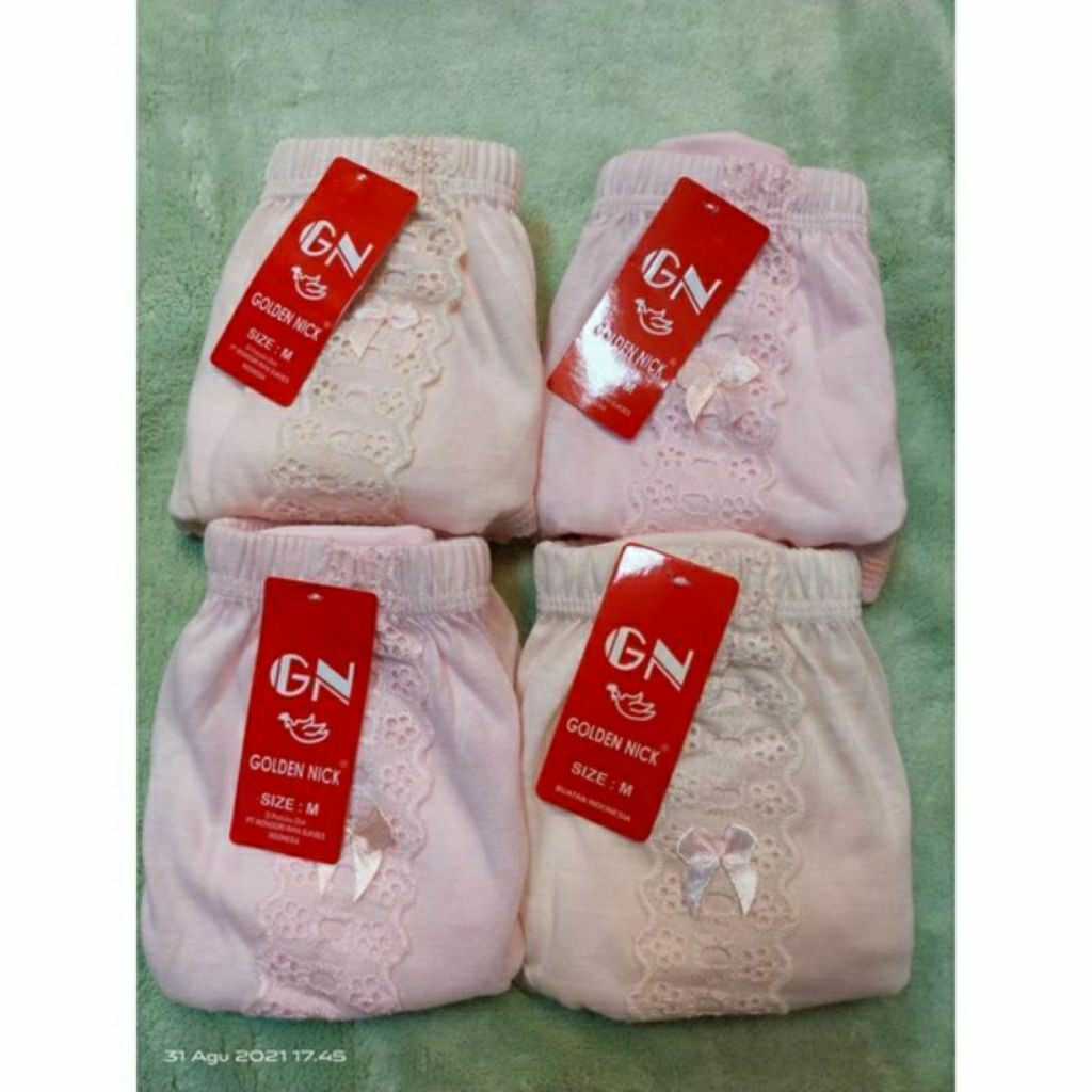 [6 PCS] Celana Dalam Wanita GOLDEN Renda | Renda GOLDEN NICK