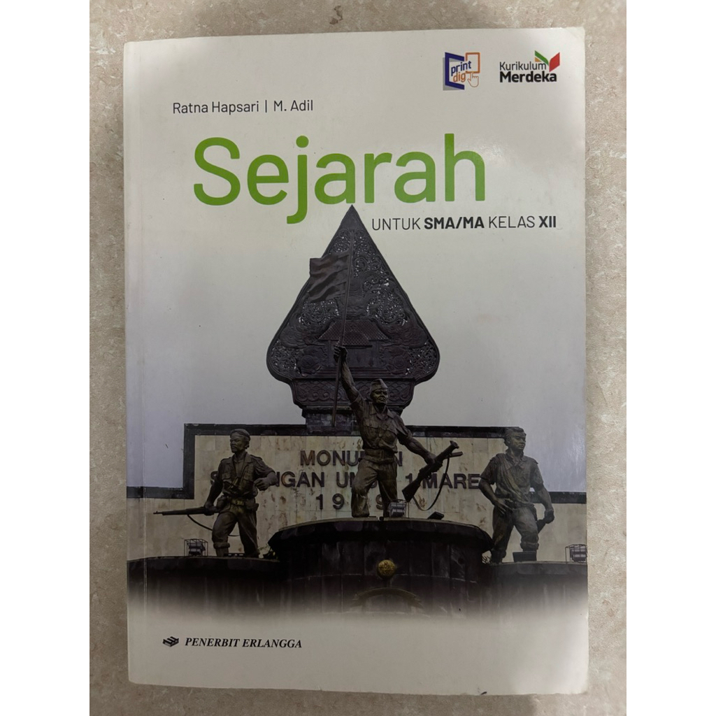 buku sejarah erlangga kelas 12 kurikulum merdeka