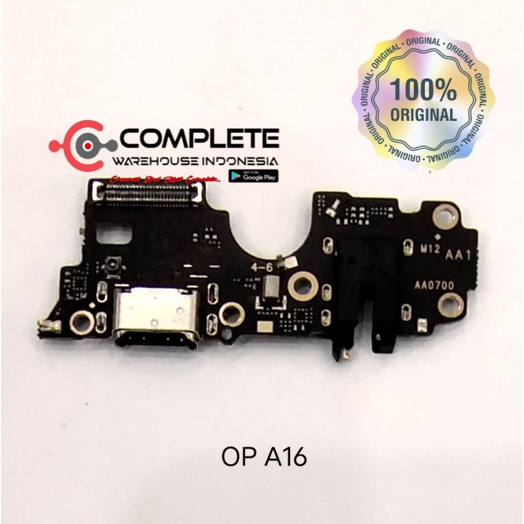 BOARD CAS OPPO A16 / KONEKTOR CAS OPPO A16 / PCB BOARD CHARGER OPPO A16 ORIGINAL
