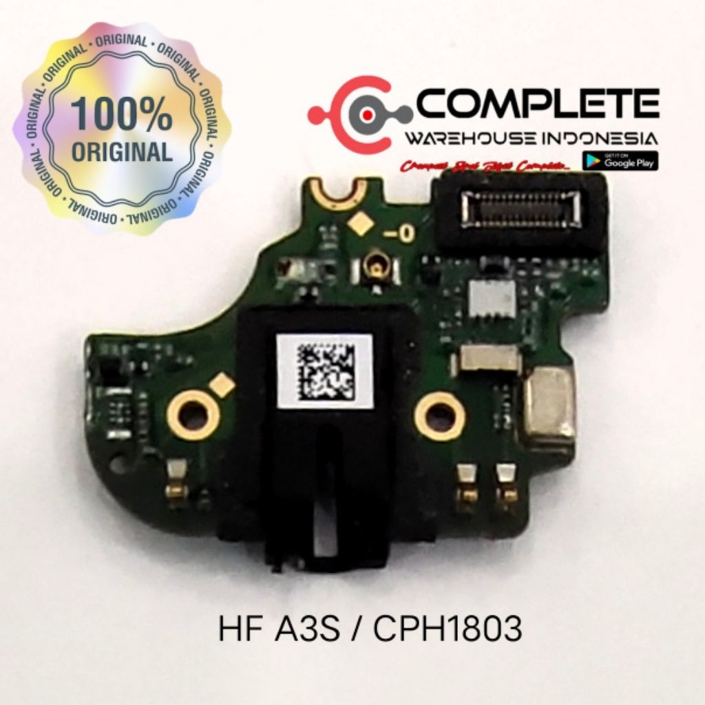 BOARD HF OPPO A3S CPH1803 / PCB BOARD HANDSFREE OPPO A3S / PLUG IM HEATSER OPPO CPH 1803 / A3S ORIGI
