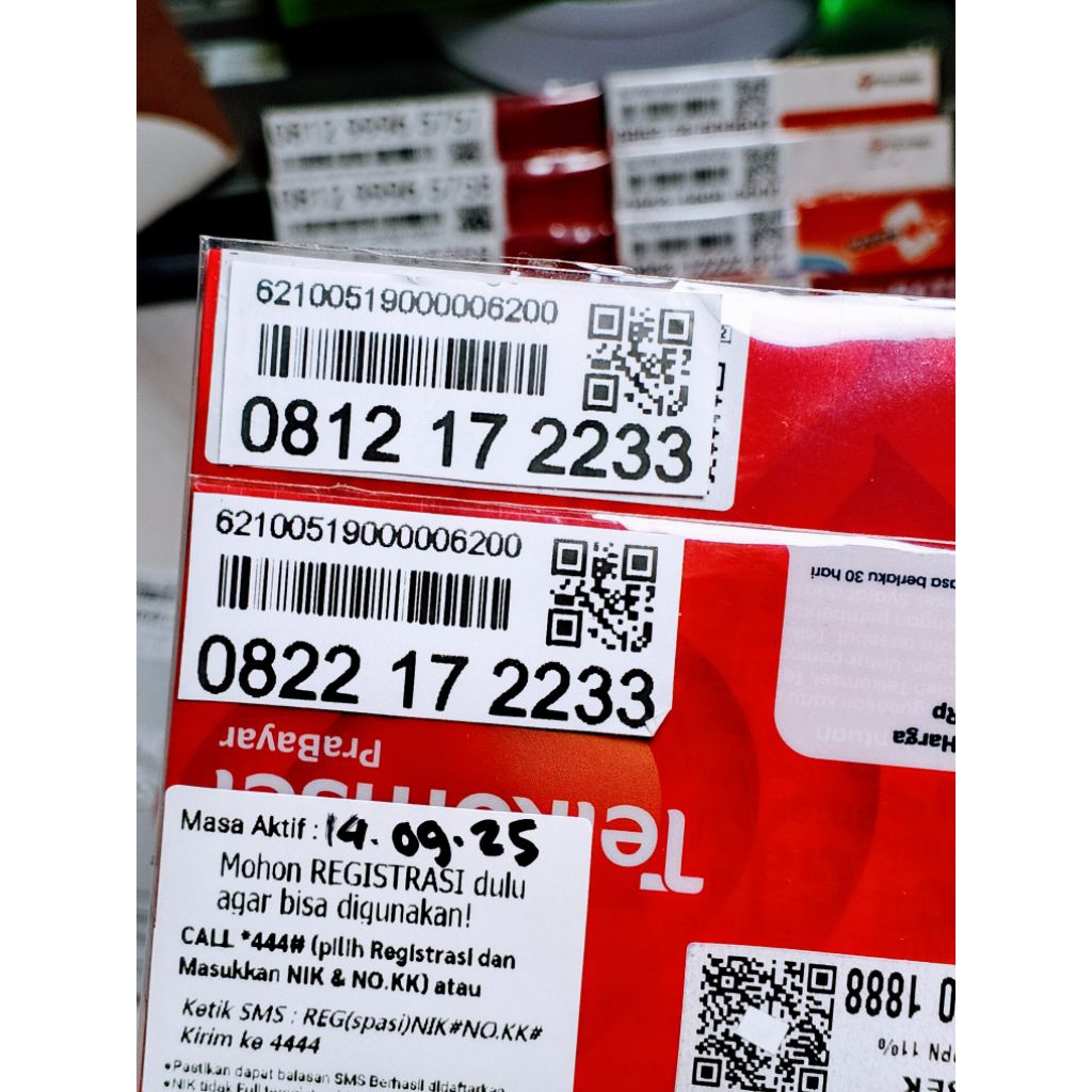 NOMOR CANTIK 10 DIGIT COUPLE TELKOMSEL 17 2233