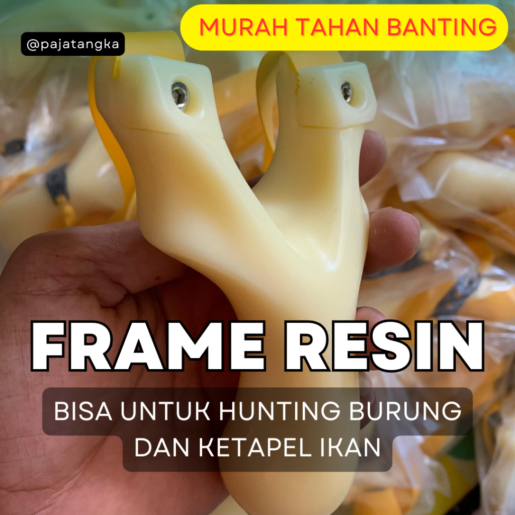 Ketapel Burung dan Ketapel Ikan Resin Premium – Siap Pakai + Karet & Kunci L
