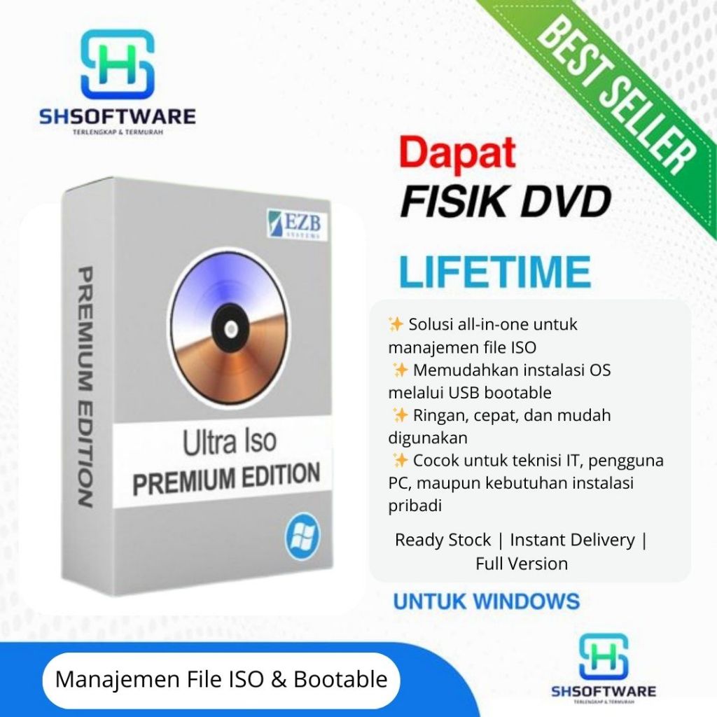 UltraISO Premium Edition Full Version – Software Manajemen File ISO & Bootable