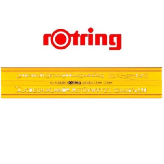ROTRING MAL HURUF 5 mm DIN 1451