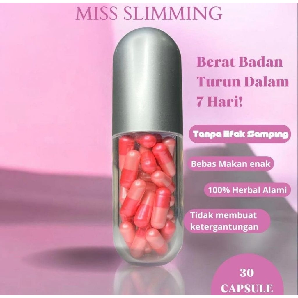 MISS SLIMMING KAPSUL PELANGSING PELANGSING HERBAL ORIGINAL