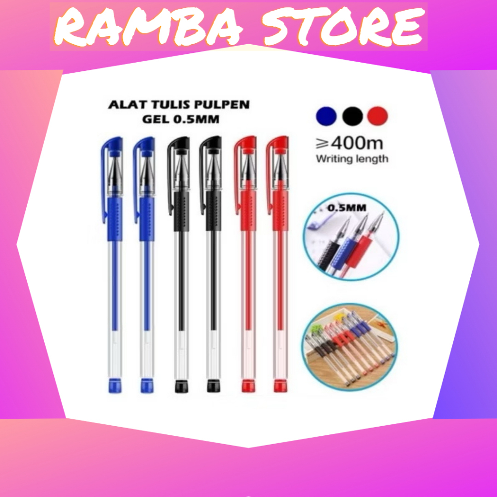 Pulpen Gel mimi 0,5 mm Pena gel mimi 0,5 mm