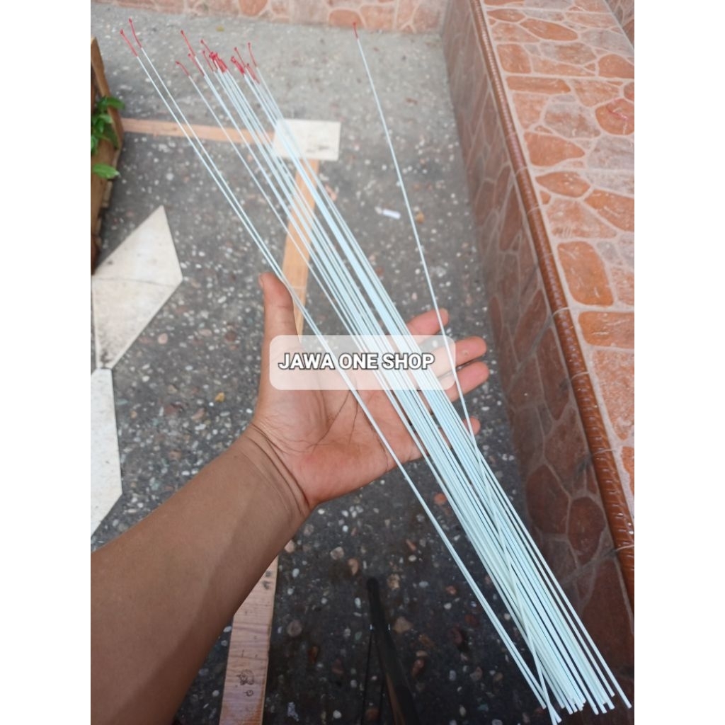 ujung joran tegek semi lentur ujung tali merah. murah