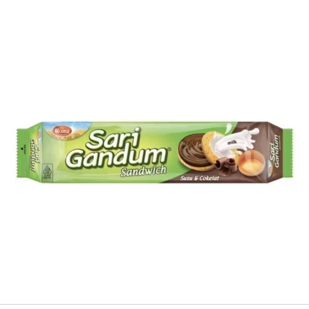 roma sari gandum 115gr coklat