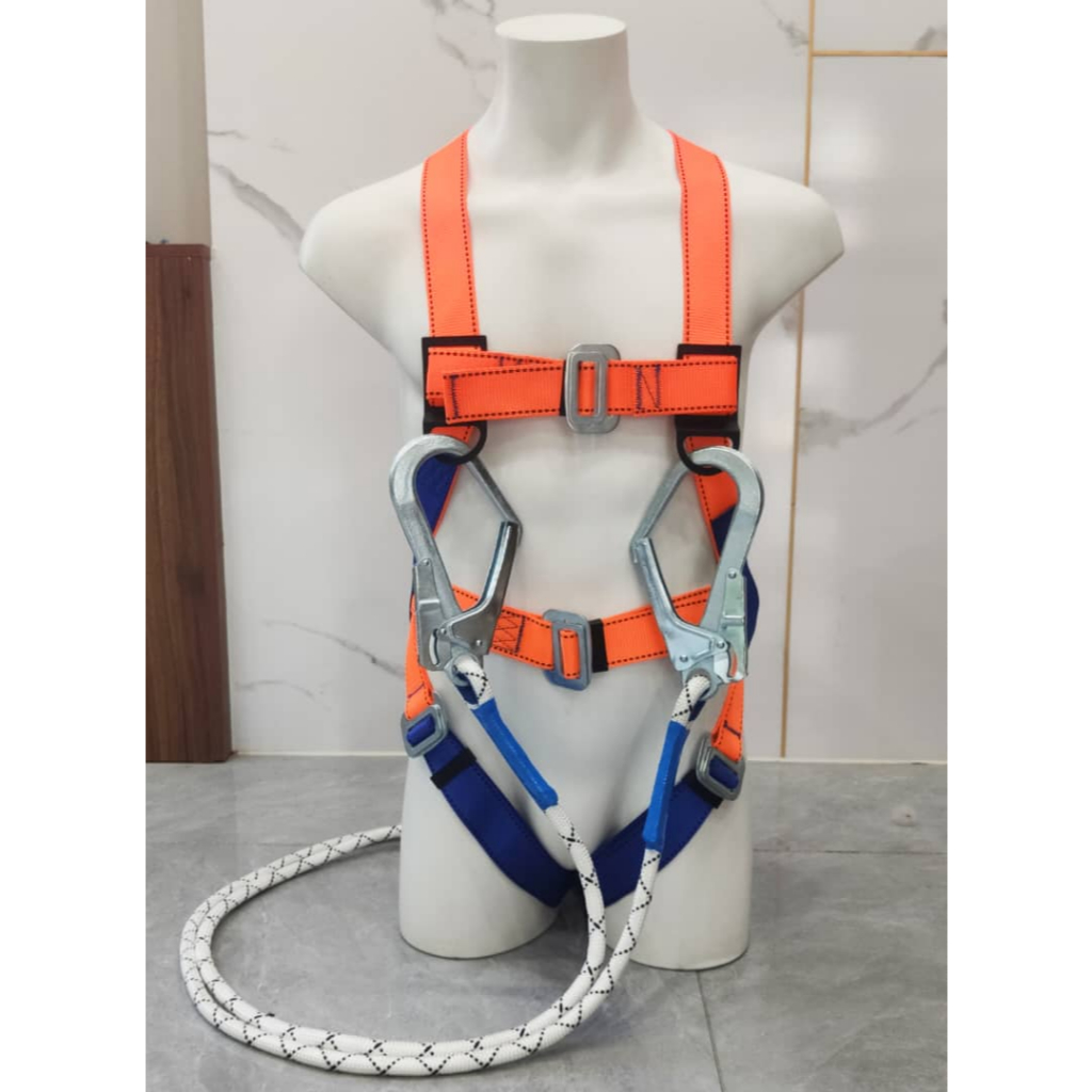 Full Body Harness Double Lanyard With Absorber