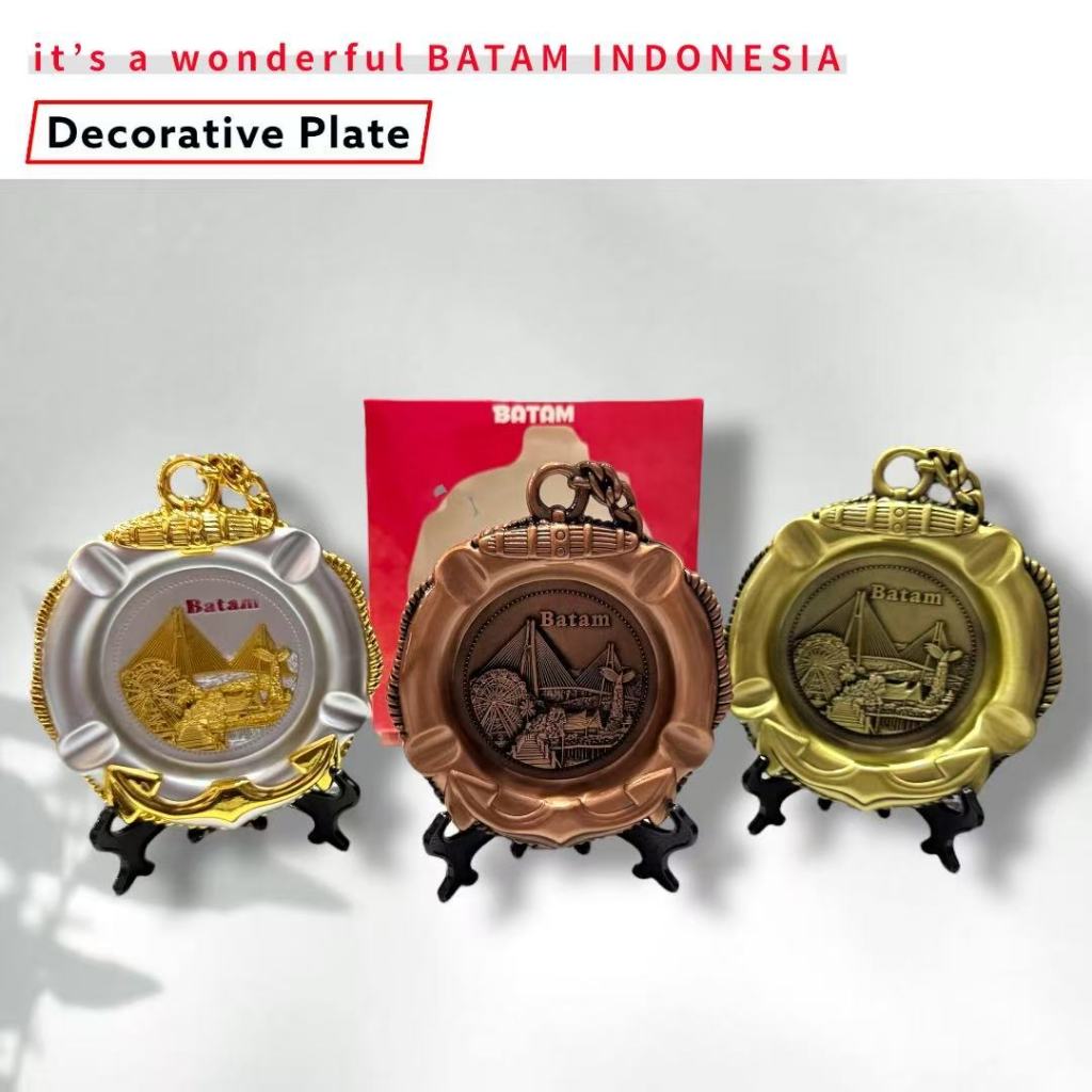 Souvenir BATAM Decoration Plate Barelang bridge oleh-oleh BATAM
