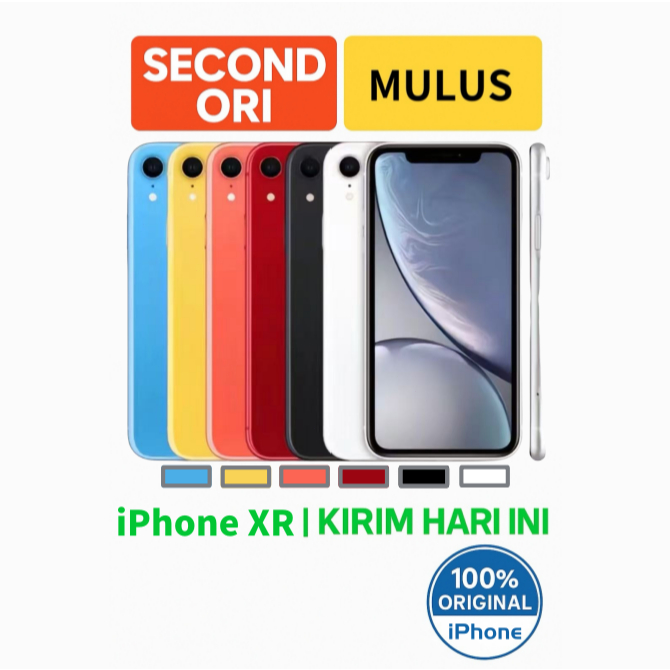 iPhone XR All SIM 64GB 128GB Second Ori | Mulus Seperti Baru LIKE NEW