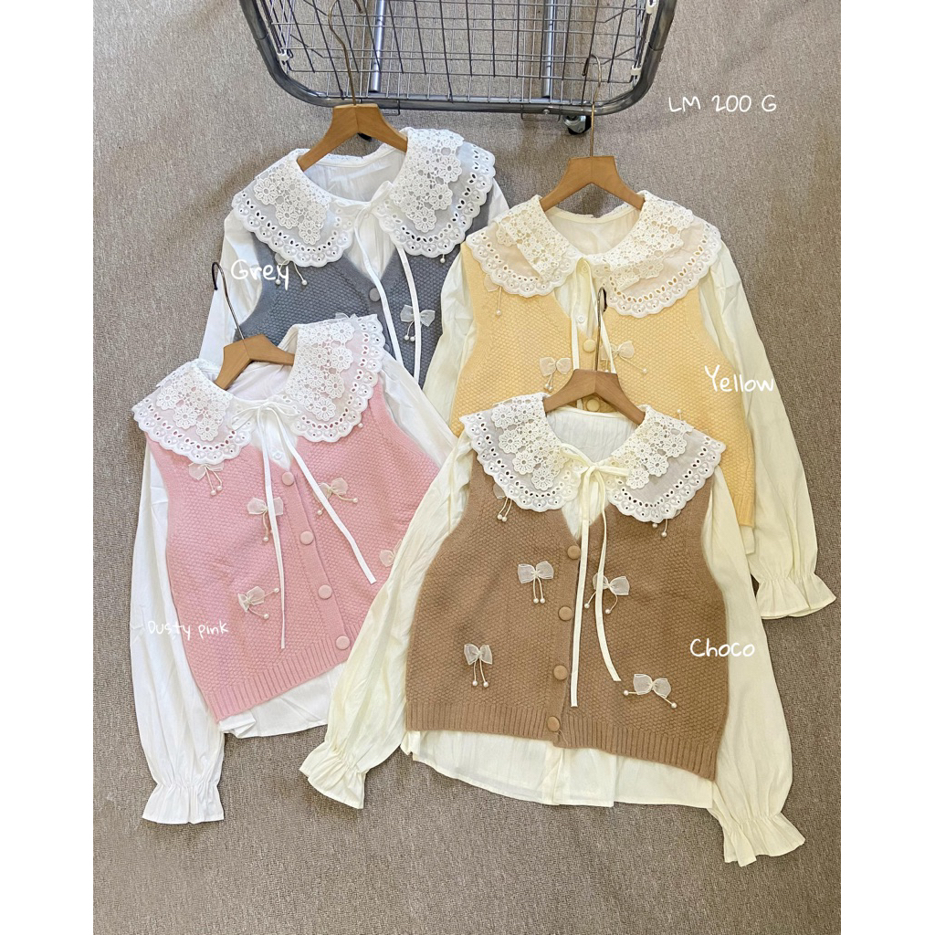 kemeja ves rajut imprt