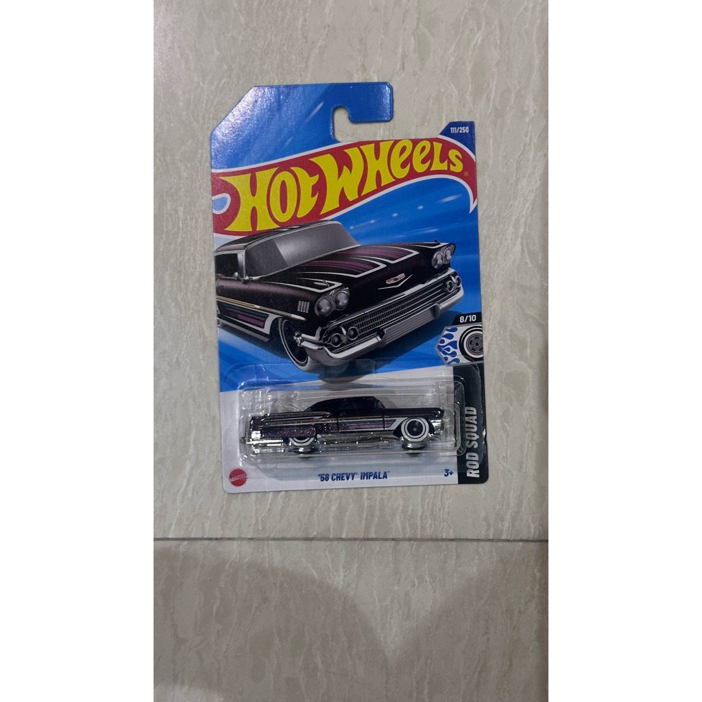 Hot Wheels 58 Chevy Impala Hitam Original Koleksi Diecast