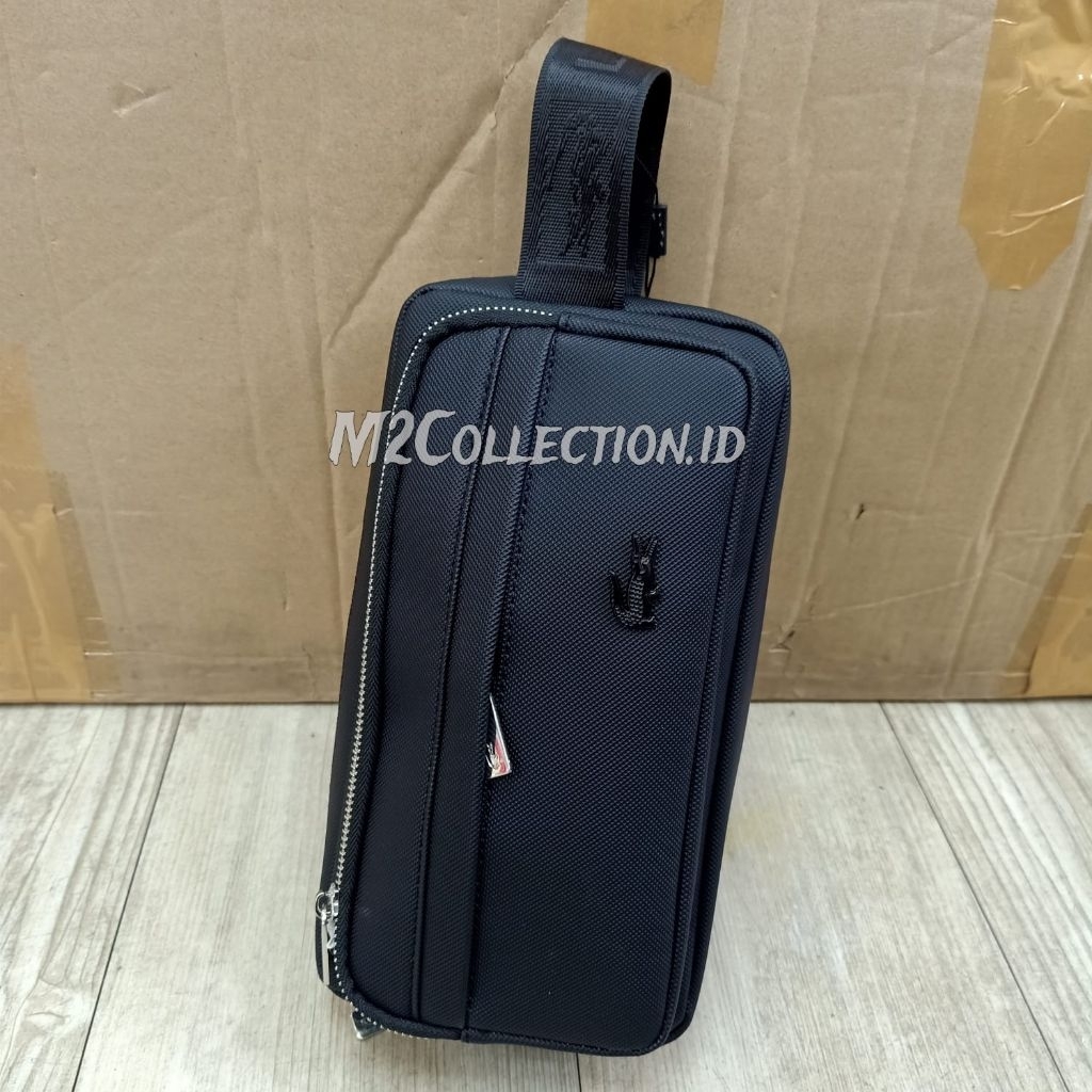 Pouch bag Pvc black handbag tas tangan PVC unisex