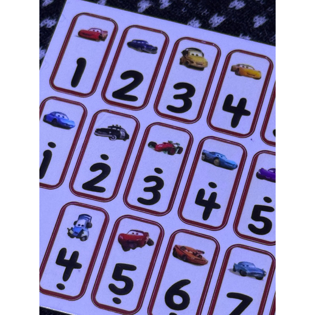 

Stiker Not Pianika Karakter Mobil-mobilan Vinyl Transparan Waterproof