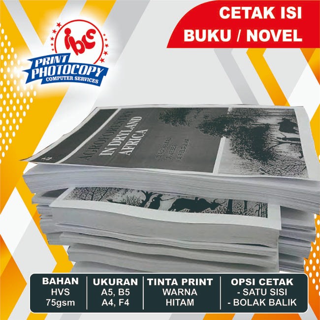 Jasa Print Hitam Putih /Cetak Buku / Fotocopy Paper