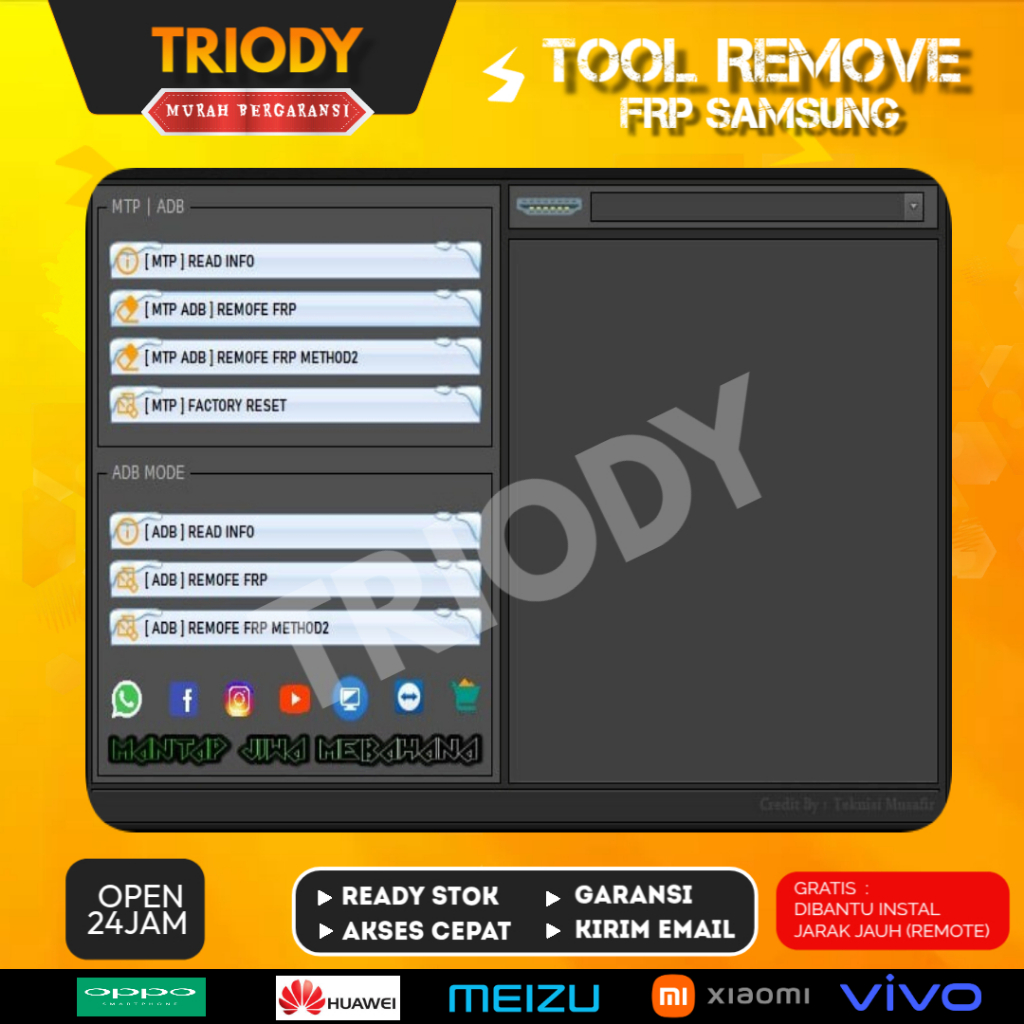 TOOL REMOVE FRP SAMSUNG PERMANEN DAN BERGARANSI