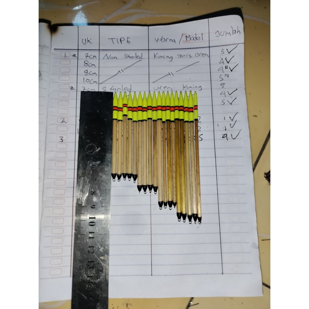 Pelampung Pancing Jarum 01 Bahan Alang-Alang || Pelampung ikan mas