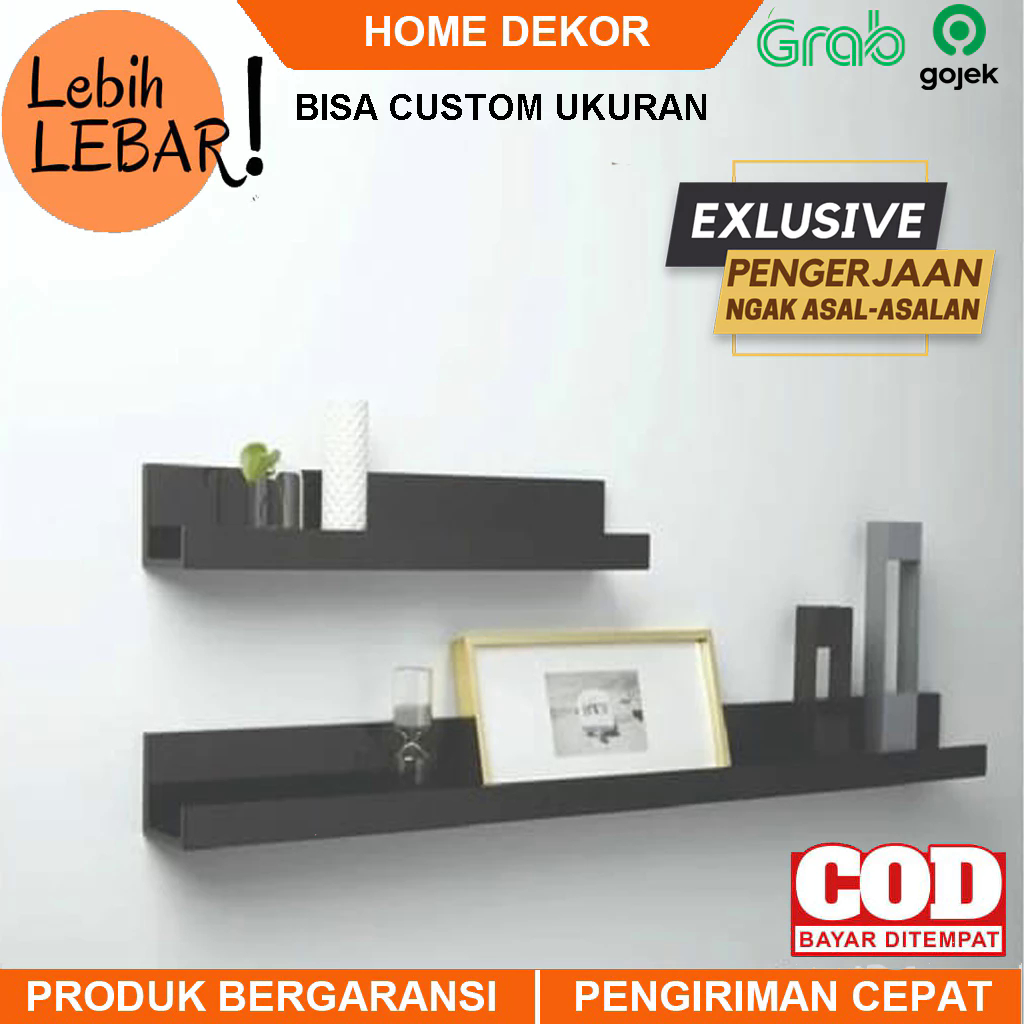 RAK DINDING AMBALAN MODEL IKEA CUSTOM UKURAN RAK MELAYANG MINIMALIS HIASAN RUMAH TEMPEL TEMBOK