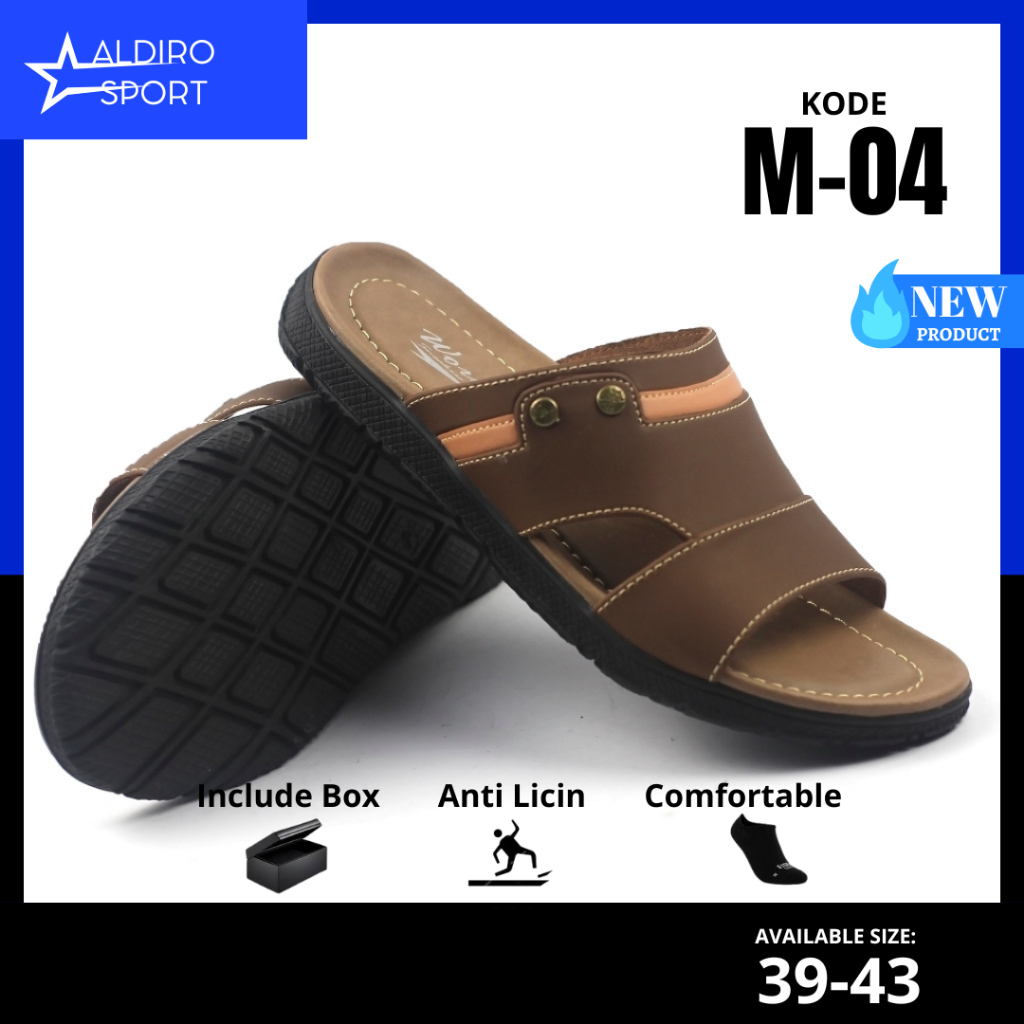 Sandal Formal Kulit Pria Dewasa Original Terbaru Laki Laki Remaja Bapak Bapak Kekinian