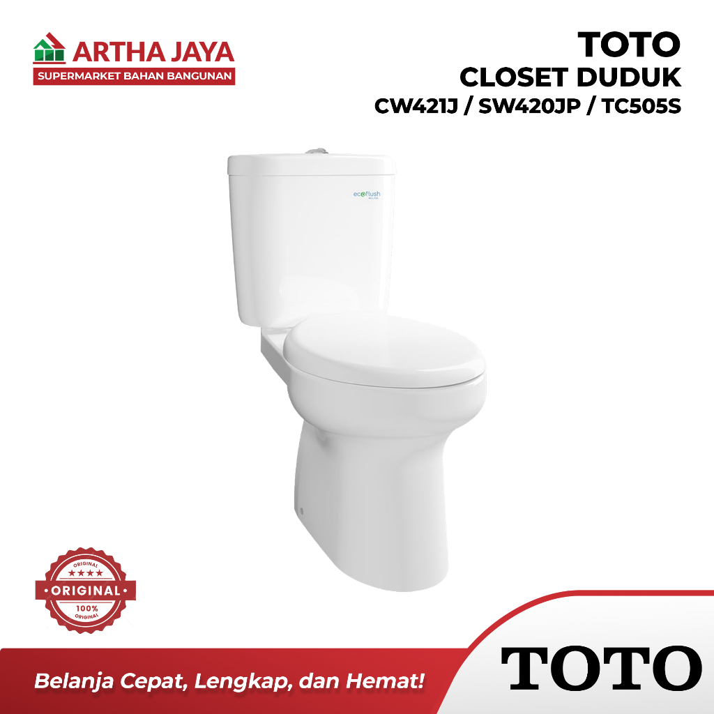 TOTO CLOSET DUDUK CW421J / SW420JP / TC505S