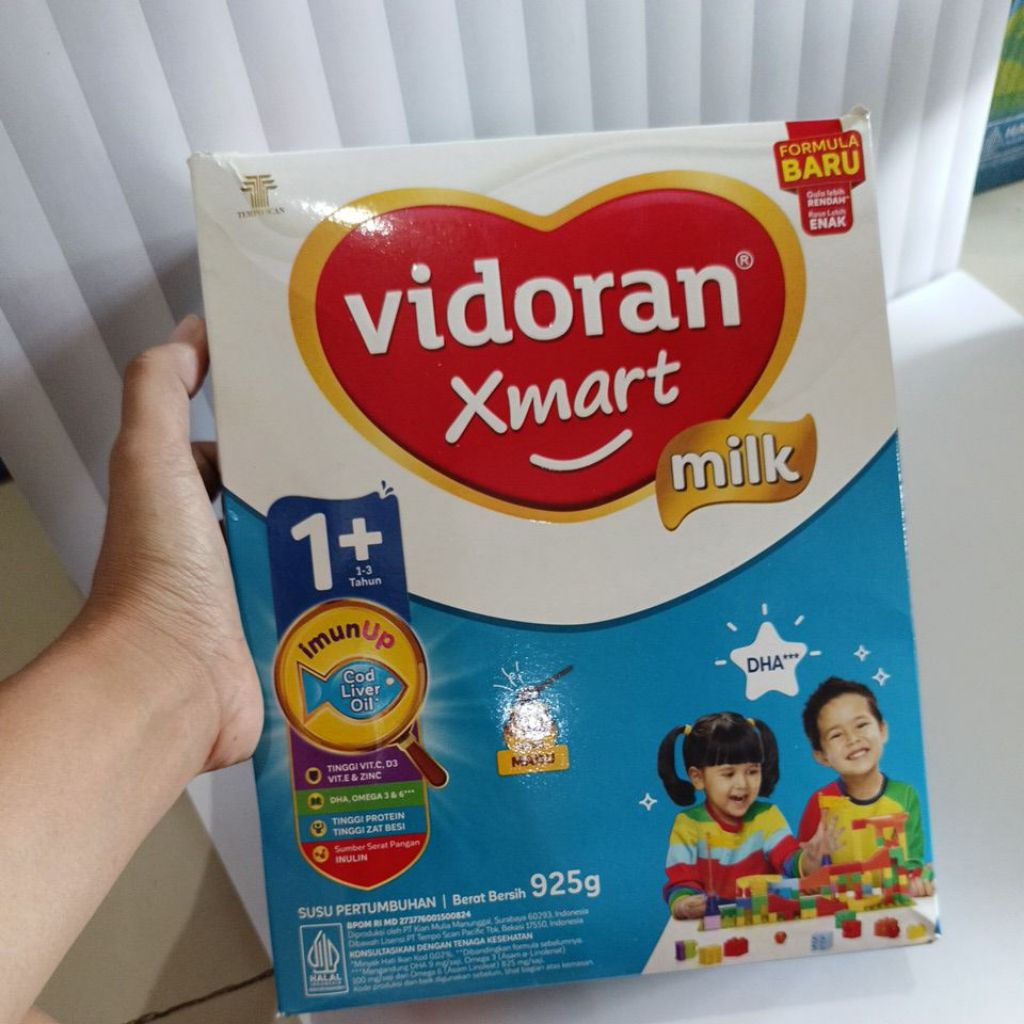 

vidoran Xmart 1+ imun up susu formula MADU 925gr