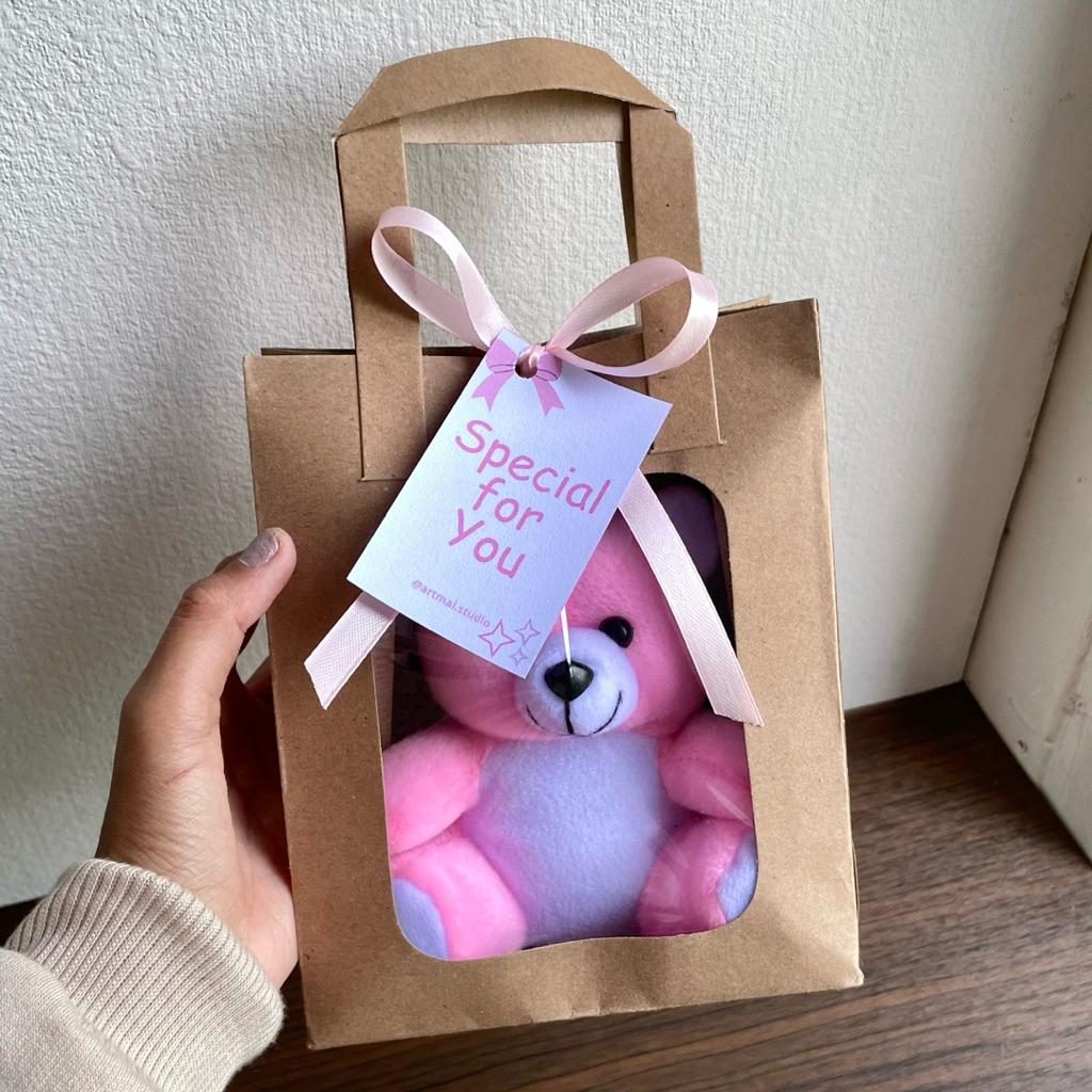 [ ARTMAI STUDIO ] Gift Bag Boneka Kado Ultah Kado Kelulusan Kado Perpisahan