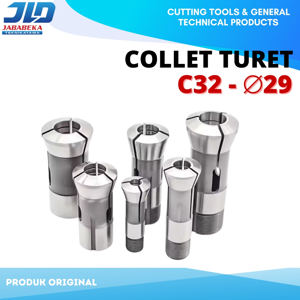 Collet Turet C32 Diameter 29MM Collet Chuck Mesin Turet C32 - 29mm Ready Stok Baru