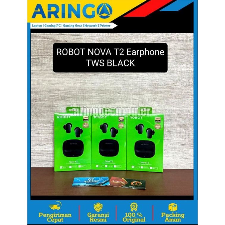 Headset ROBOT NOVA T2 Earphone TWS BLACK