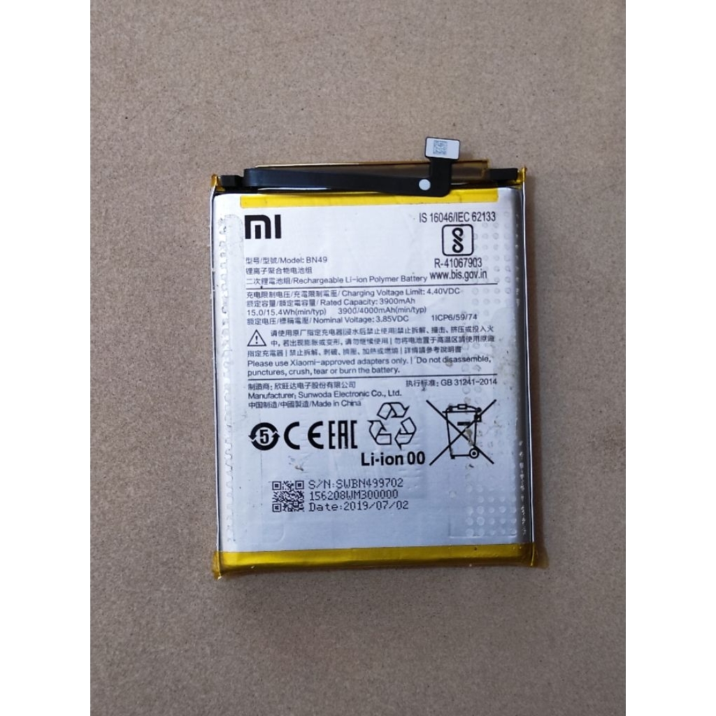 Batre Baterai Batrai Redmi 7a Ori Copotan