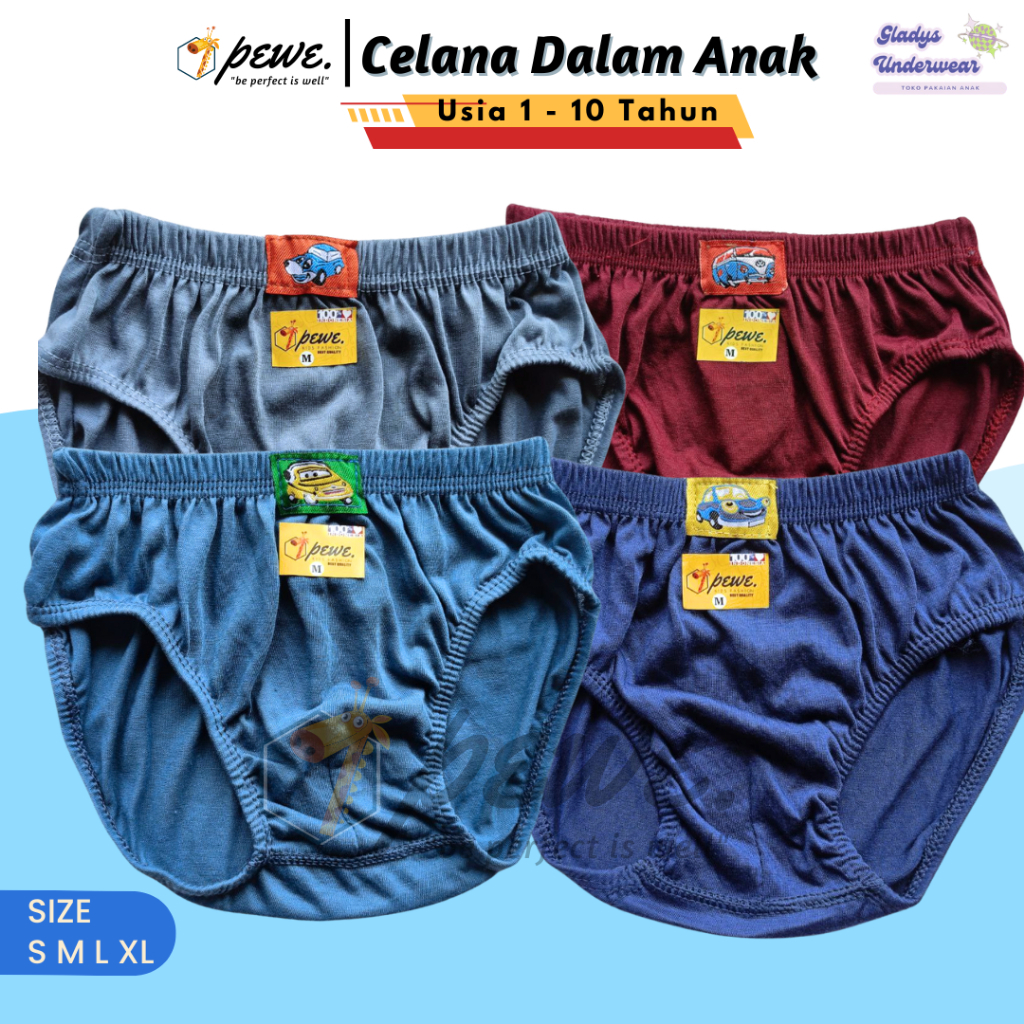 1 Lusin CD Anak Laki Laki- CD Anak Cowo- Celana Dalam Anak Cowo- CD Anak Cowo- Dalaman Anak- Celana 