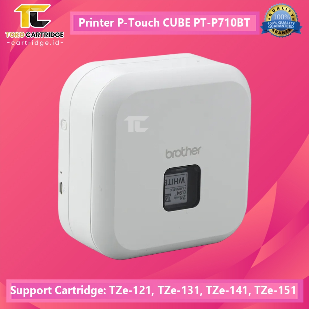 Printer Brother P-Touch CUBE PT-P710BT PT P710BT / PT P300BT Label Tape TZE Print Original | Printer