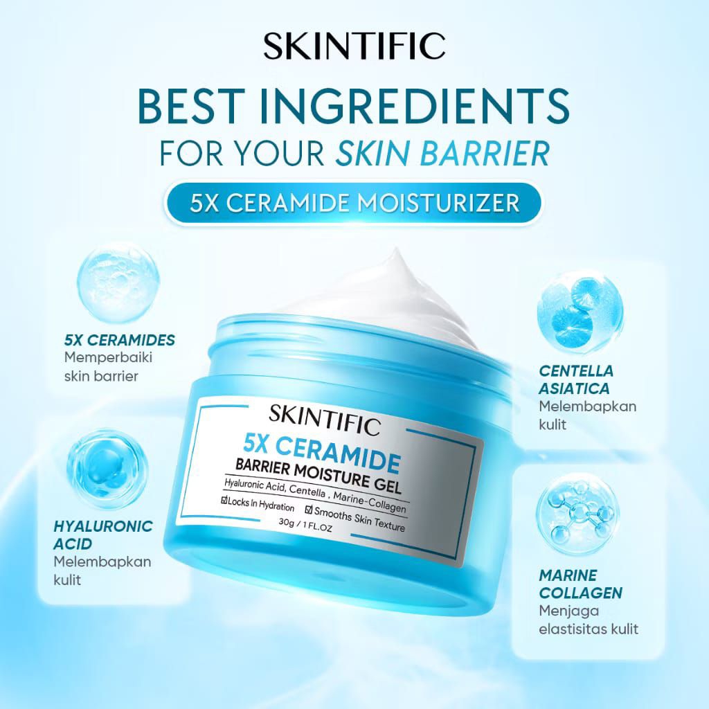 SKINTIFIC 5X CERAMIDE BARRIER MOISTURE GEL || MOISTURIZER SKINTIFIC 5X CERAMIDE