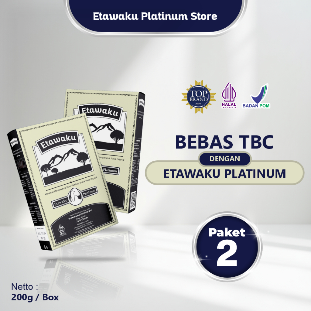 Etawaku Platinum - Paket 2 Box Bebas TBC dengan Susu Etawaku Platinum
