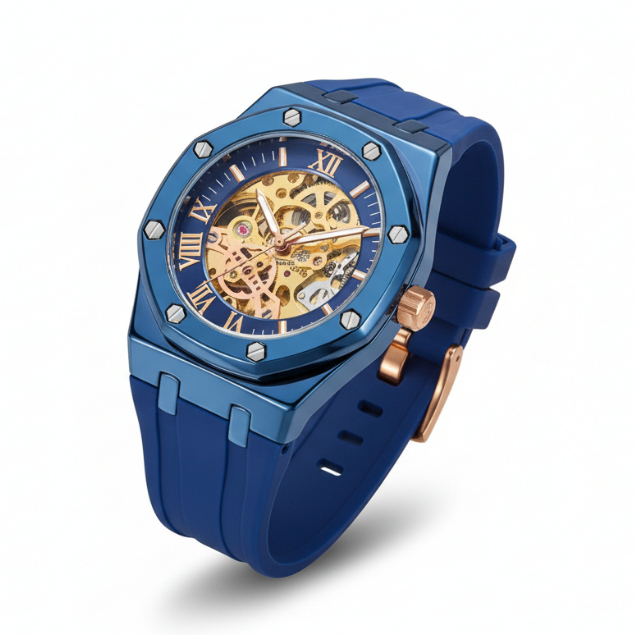 Belleda Jam Tangan Pria Automatic 9532 Strap Rubber Anti Air Original Luxury COD Bisnis Terlaris