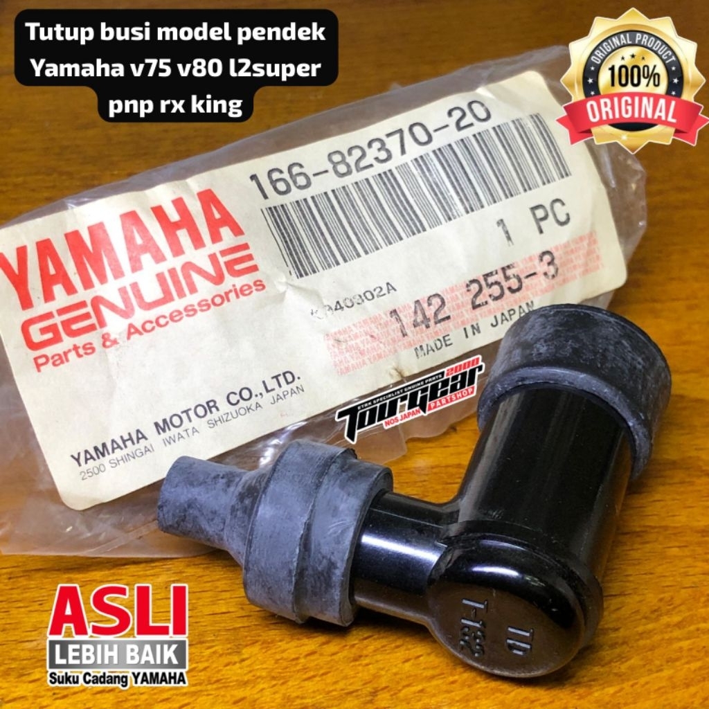 TUTUP BUSI YAMAHA V75 V80 L2SUPER PNP RXK ORIGINAL 166-82370-20
