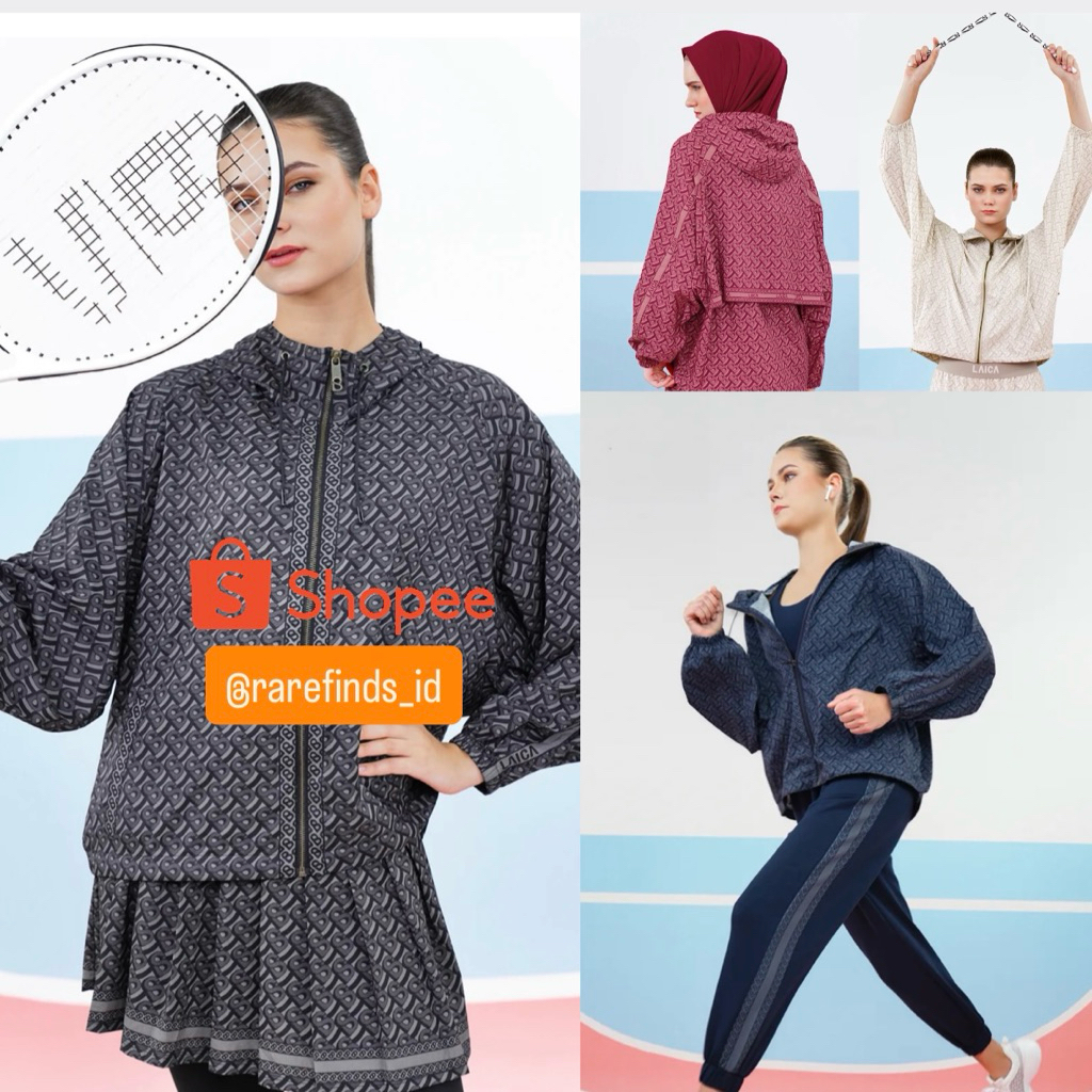 [NEW] READY Stock Original Buttonscarves x Laica Athleisure Collection : Oversize Air Jacket Black H