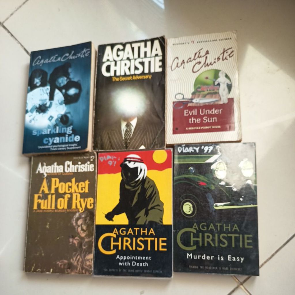 Agatha Christie And Then There Were None, Sparkling cyanidee, the mirror crack, a pocket full of rye