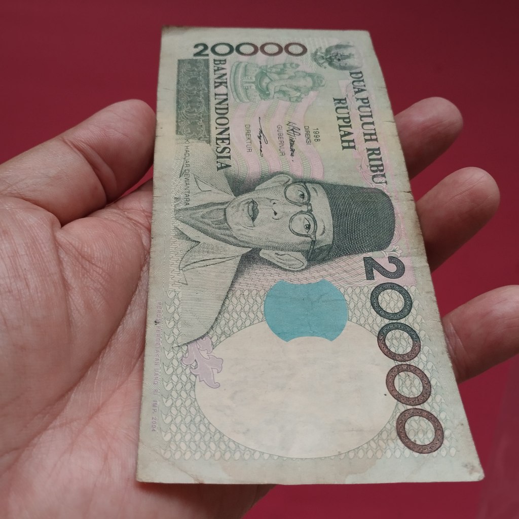 Uang Kuno Kertas Rp 5000 Dan Rp 20000 UK 028