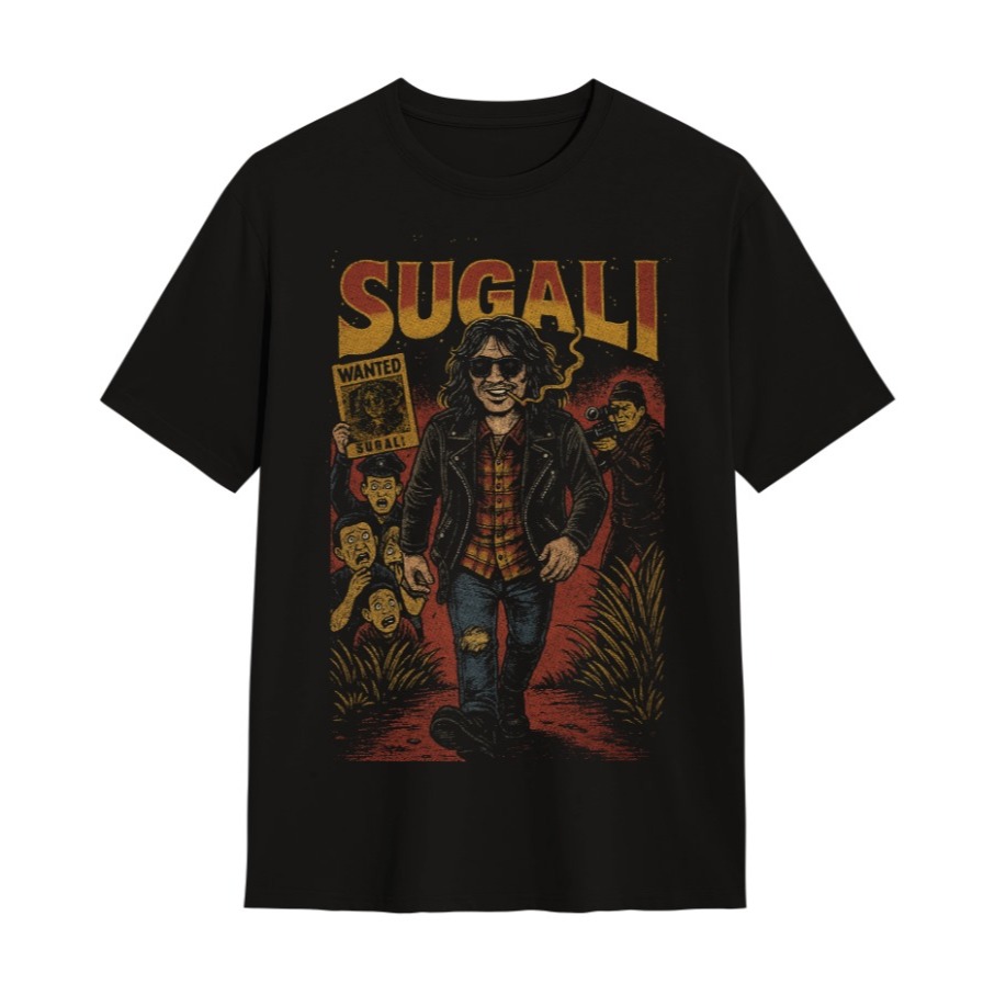 Kaos Fans Iwan Fals | SUGALI | Warna Hitam Cotton Combed 24s