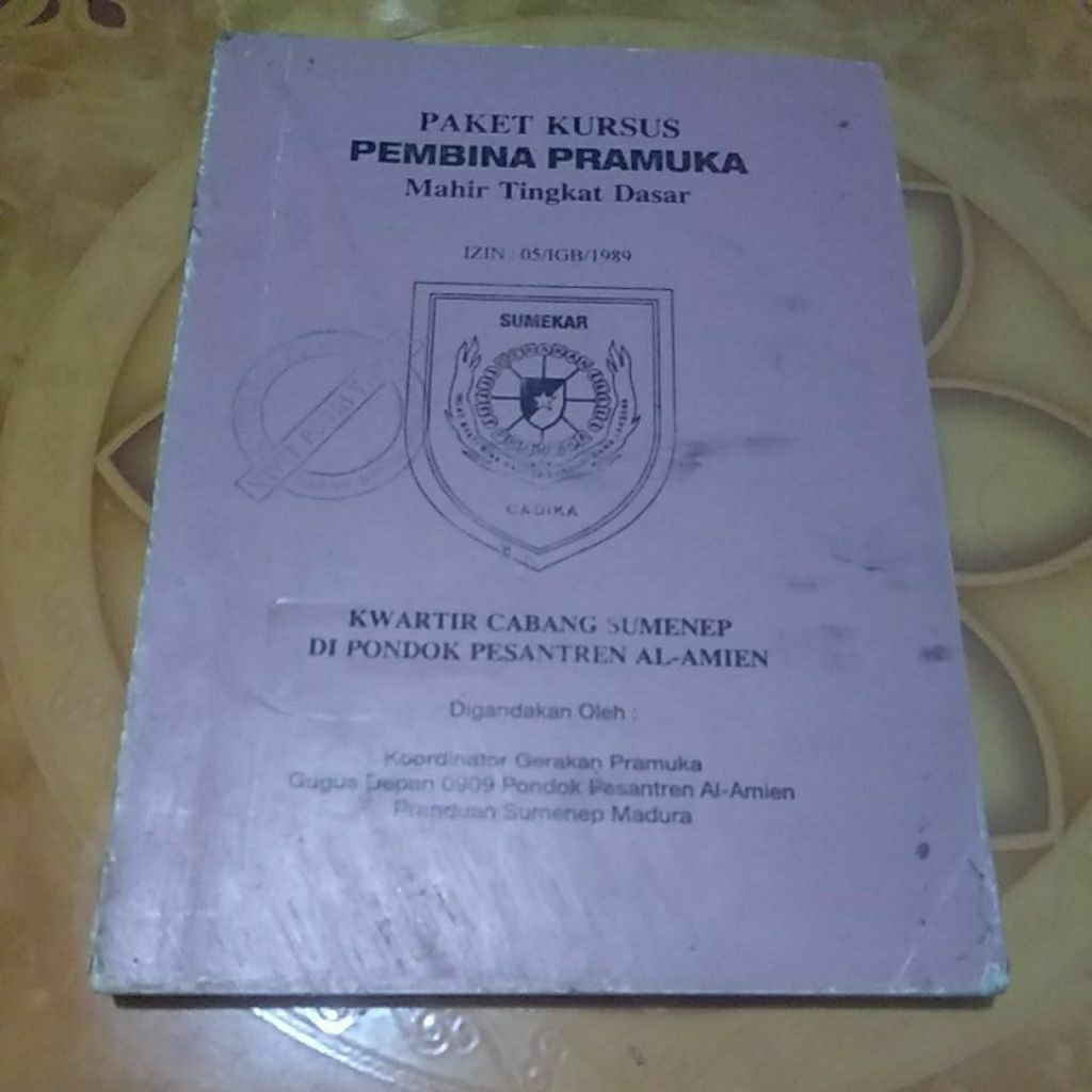 Buku paket kursus pembina pramuka mahir tingkat dasar