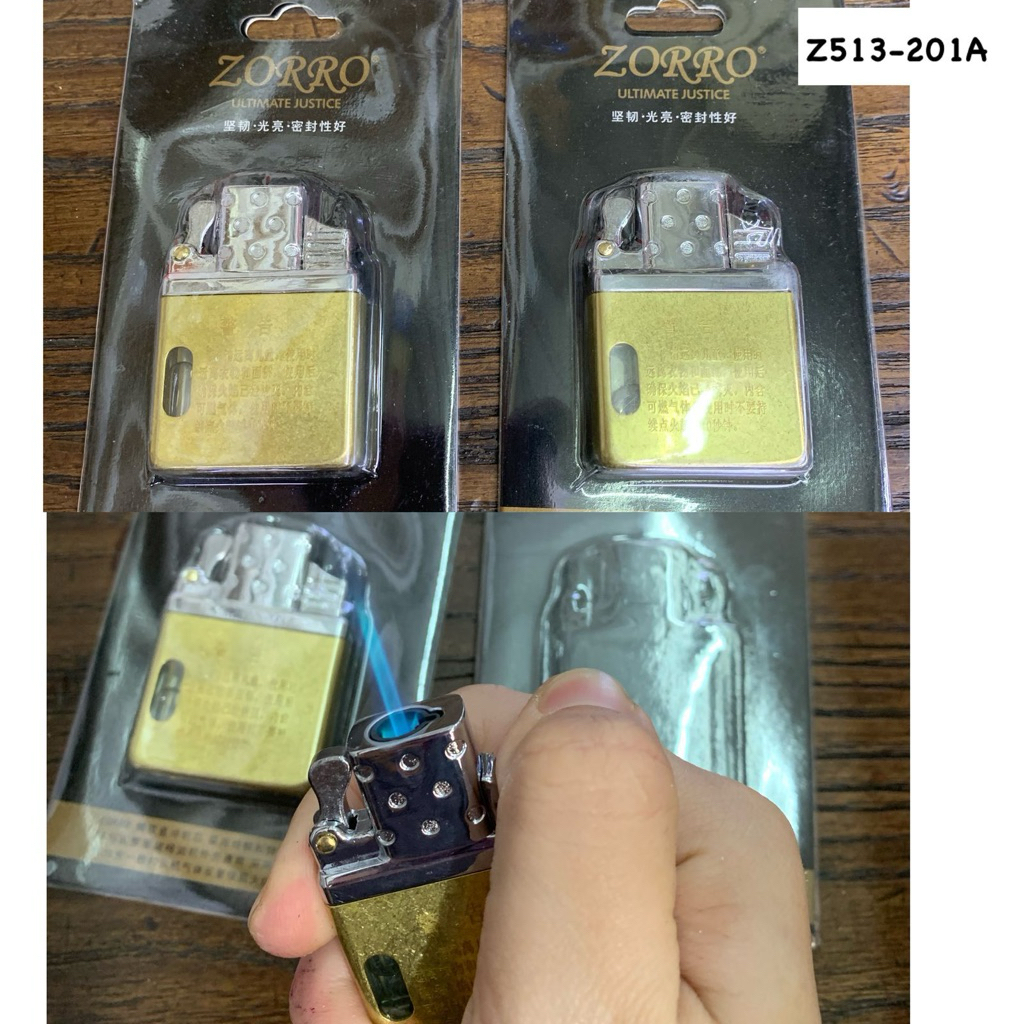 Zorro Lighter-korek api classic atau insert bagian dalam-model sumbu dan gas