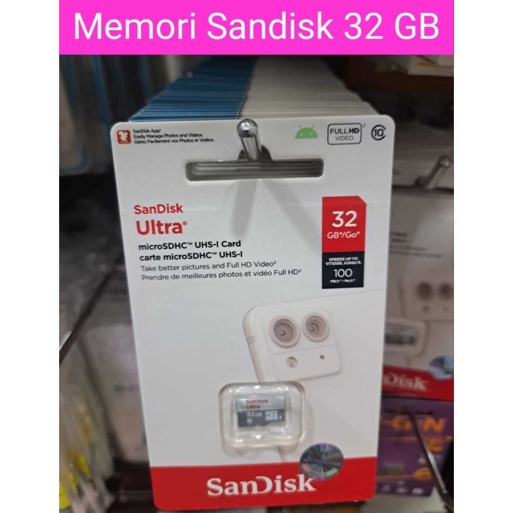 Memori card Micro SD Sandisk 256gb 100mb Memori card Micro SD Sandisk 32gb 100mb Memori card Micro S