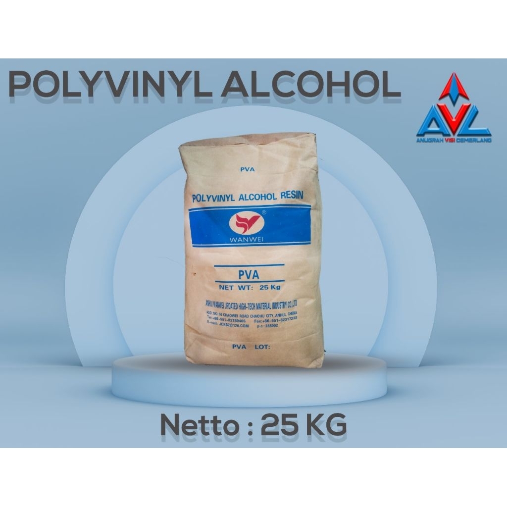 PVA/Polyvinyl Alcohol/Polyvinvl Alkohol/Polivinil Alkohol - 25 KG