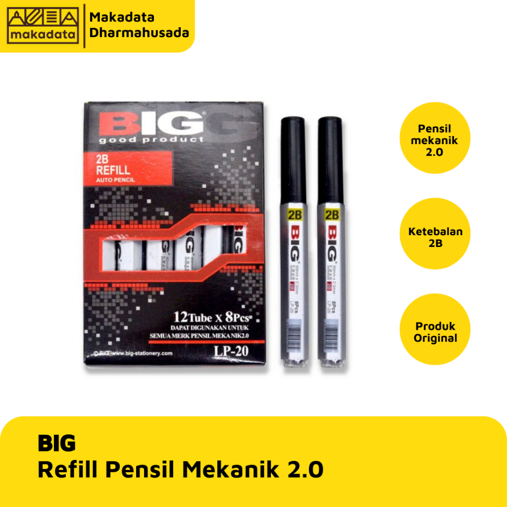 

REFILL / ISI PENSIL MEKANIK BIG 2.0 (1 PCS) MURAH