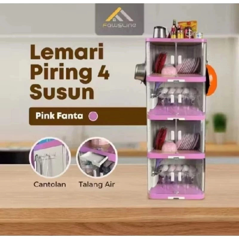 Rak Piring Plastik Lemari Piring Fawsline Rak Piring Dapur Tempat Sendok Rak Dapur BATAM