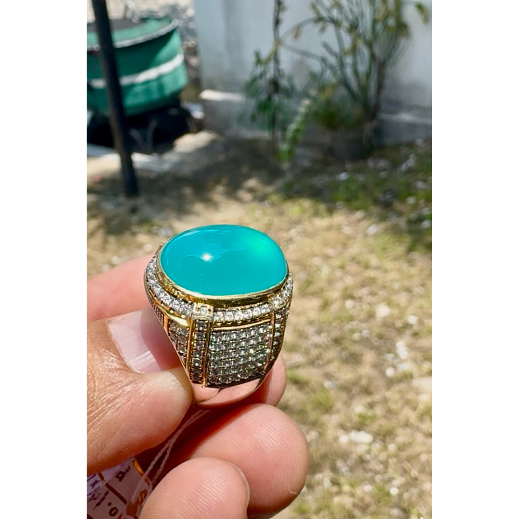 Bacan Doko Ring Perak Microsetting