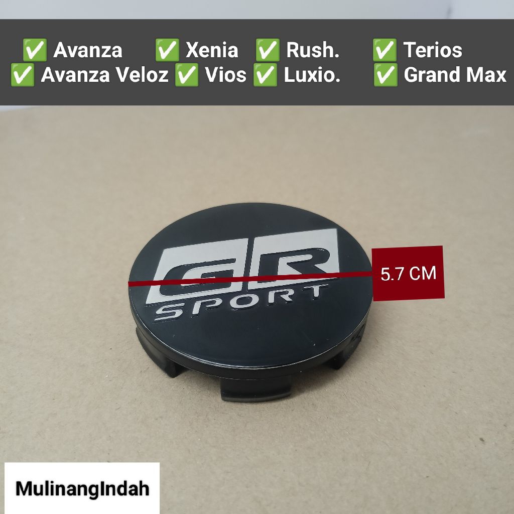Dop roda tutup velg bawaan mobil Avanza, Xenia, Grand Max diameter 5.7 cm