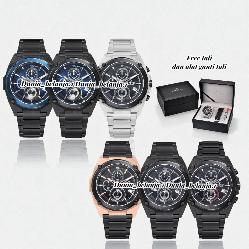 Original 100% FREE TALI Jam Tangan Pria Lofoten 6528 F-6538MC SAPPHIRE Garansi Resmi 2 Tahun